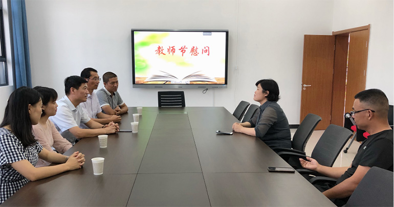 情系教育事業，慰問溫暖人心