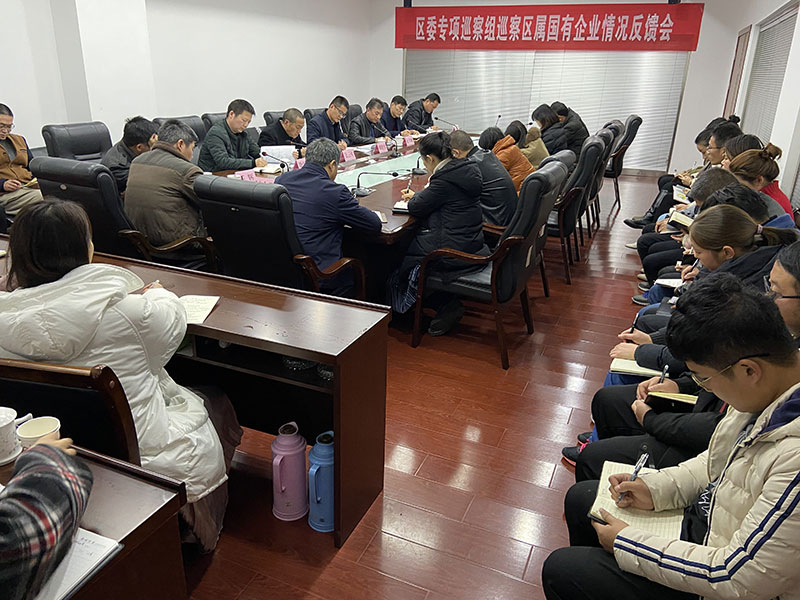 區委專項巡察組向屯溪城建投公司反饋巡察情況