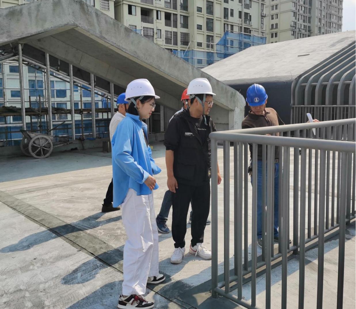 黃山市屯溪區學前教育能力提升工程-百鳥亭幼兒園建設項目組織節前安全生產檢查